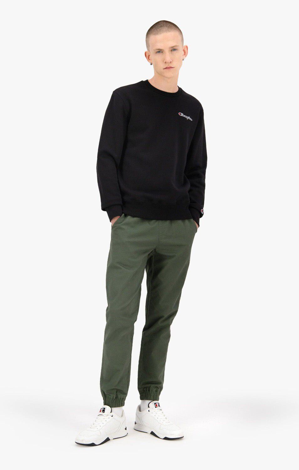 Organic Cotton Blend Small Script Logo sweatshirt