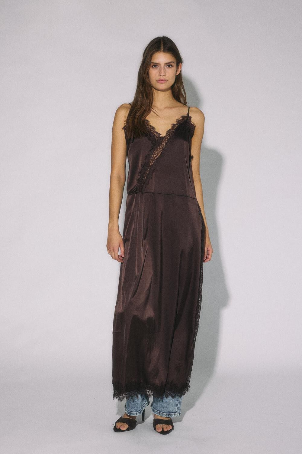 Nmlouise Sl Strap Lace Dress Wvn