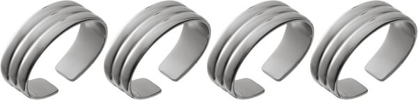 Servietring Thebe Edition 2024 4 stk. Blankt stål Recycled