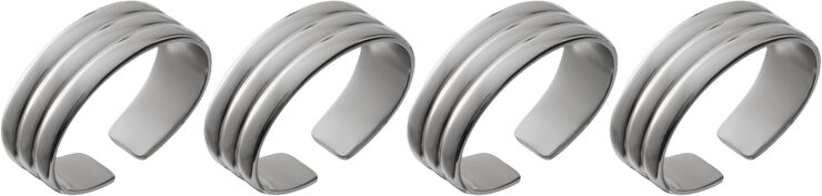 Servietring Thebe Edition 2024 4 stk. Blankt stål Recycled