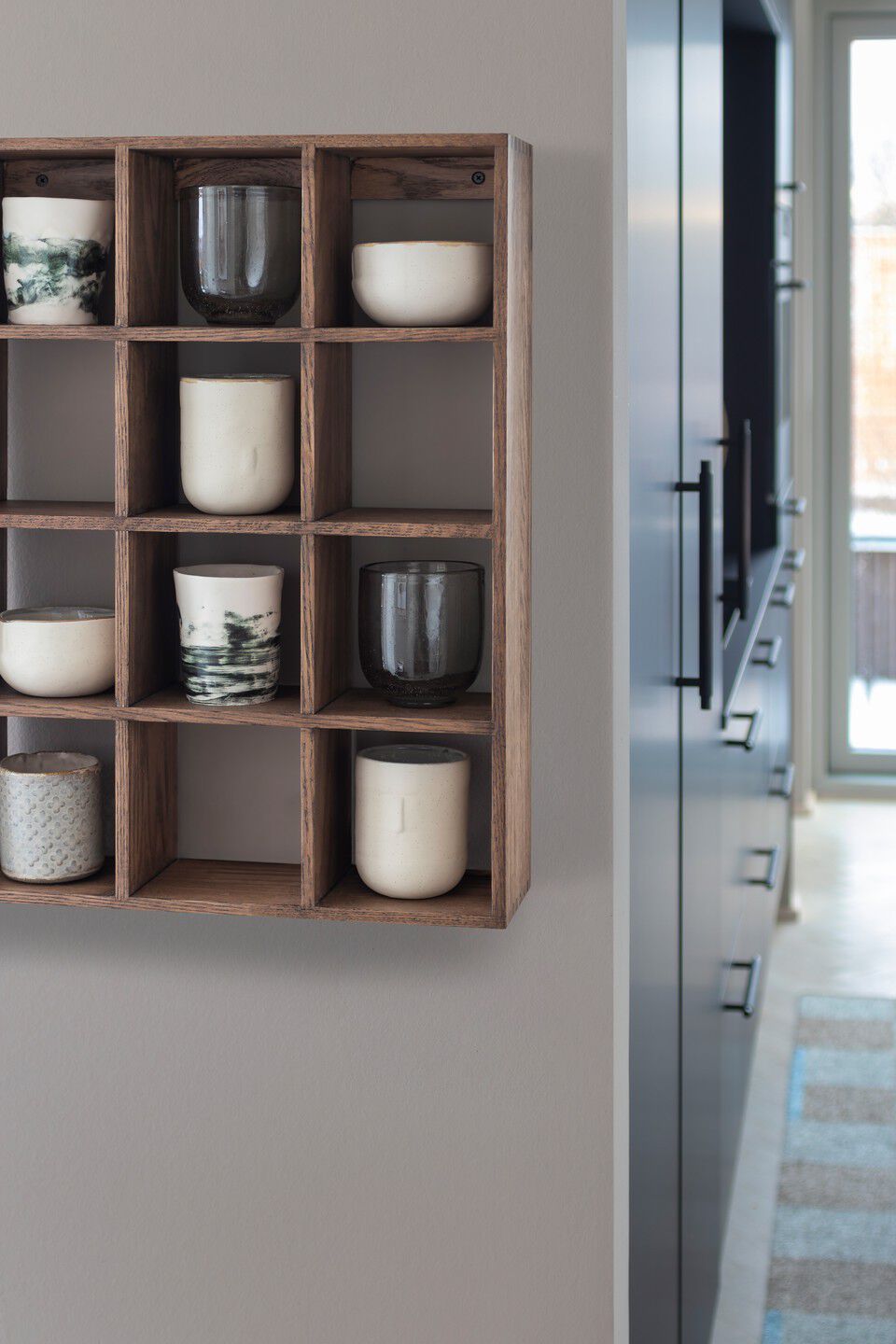 SHOWCASE set box, oak dark oiled