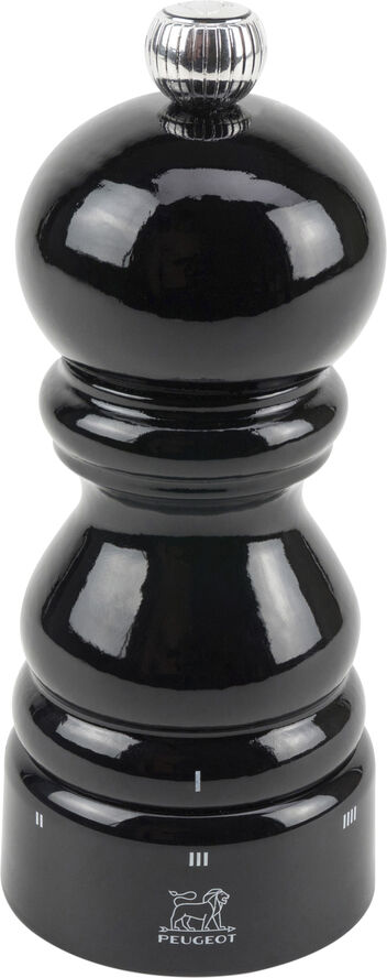 Peberkværn Paris uS 12 cm Sort lak Bøg