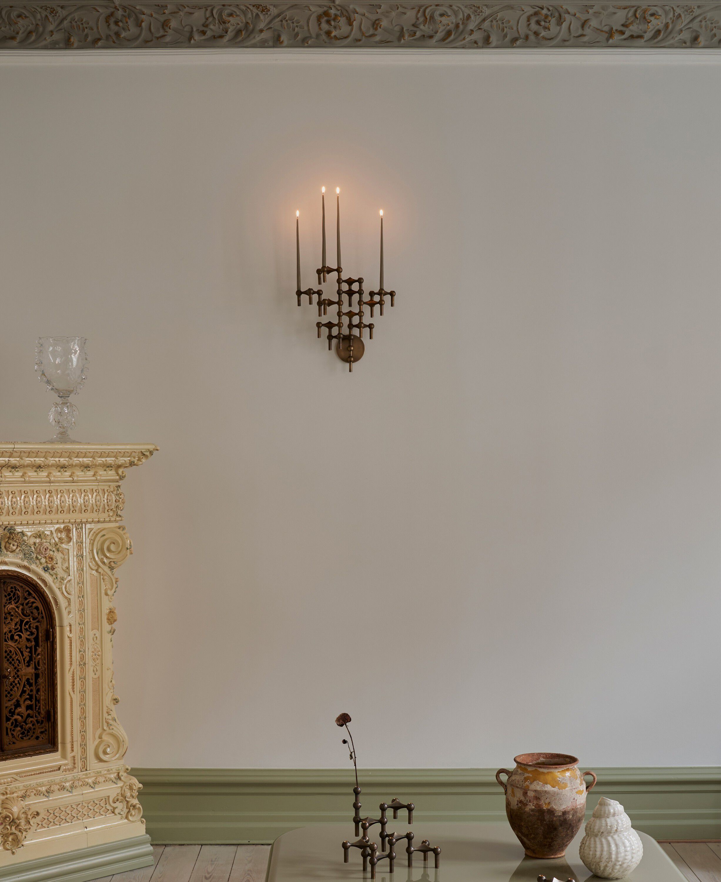 STOFF Nagel wall hanger - bronzed brass/bruneret messing