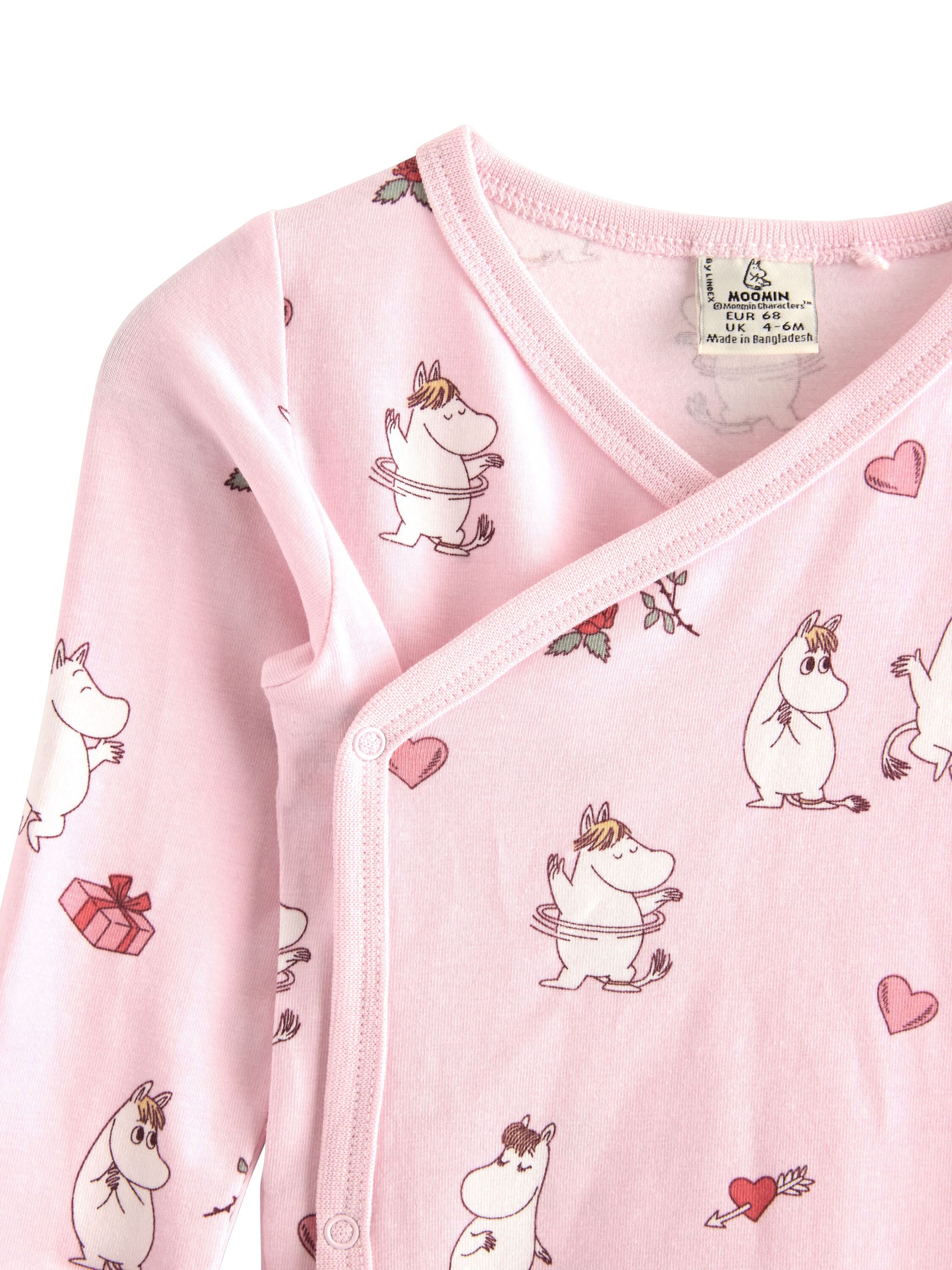 Long-sleeved wrap bodysuit in soft