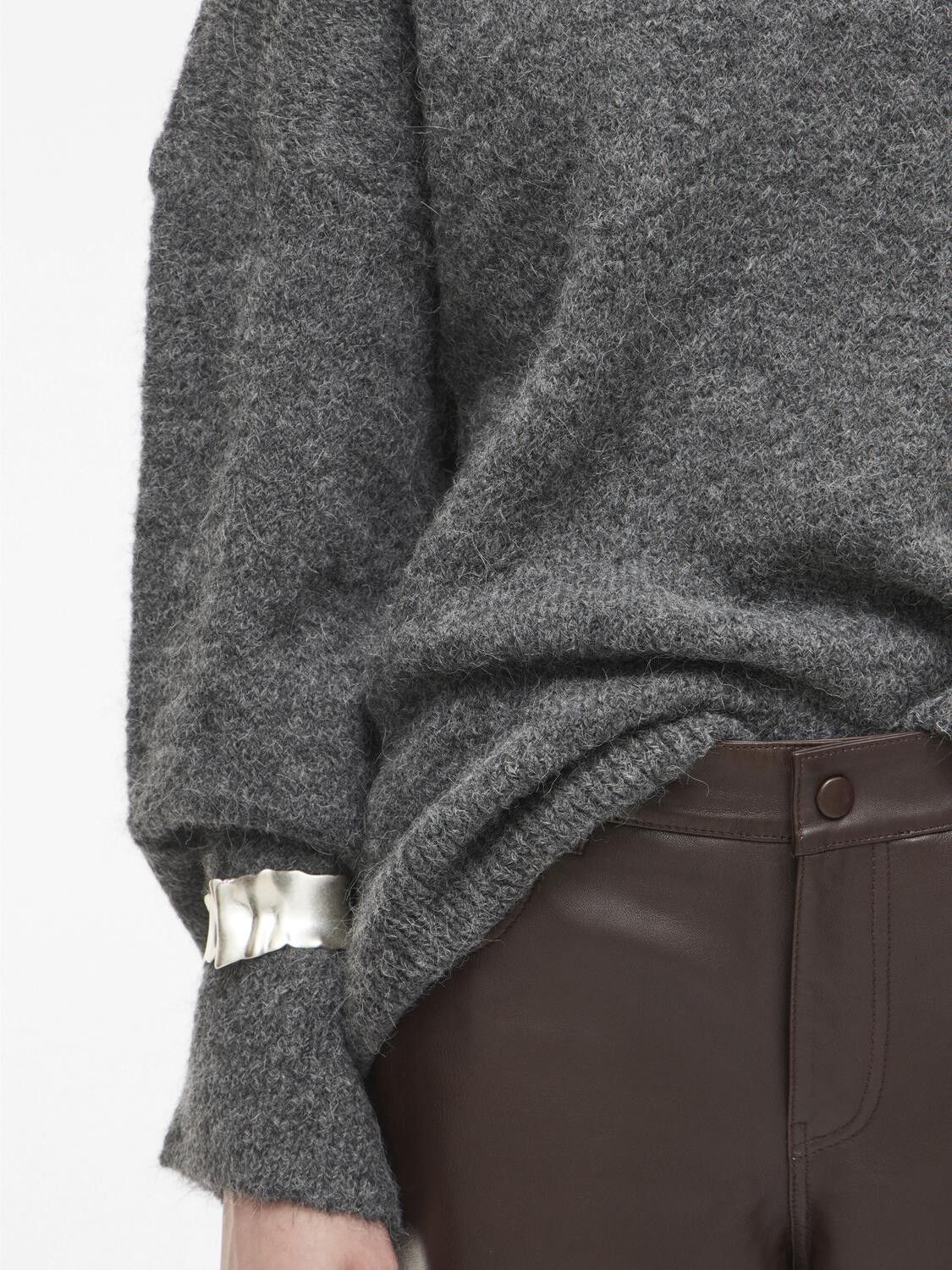 ROUHAVEN LS OVERSIZED O-NECK KNIT