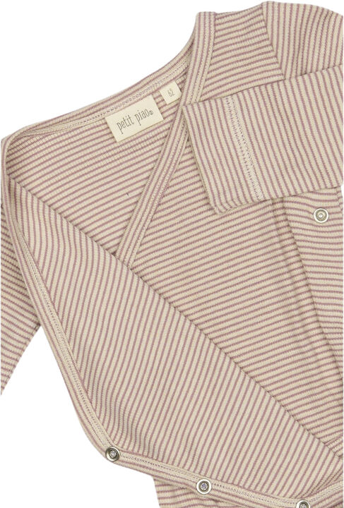 PPDian Body L/S fold over stripe NOOS
