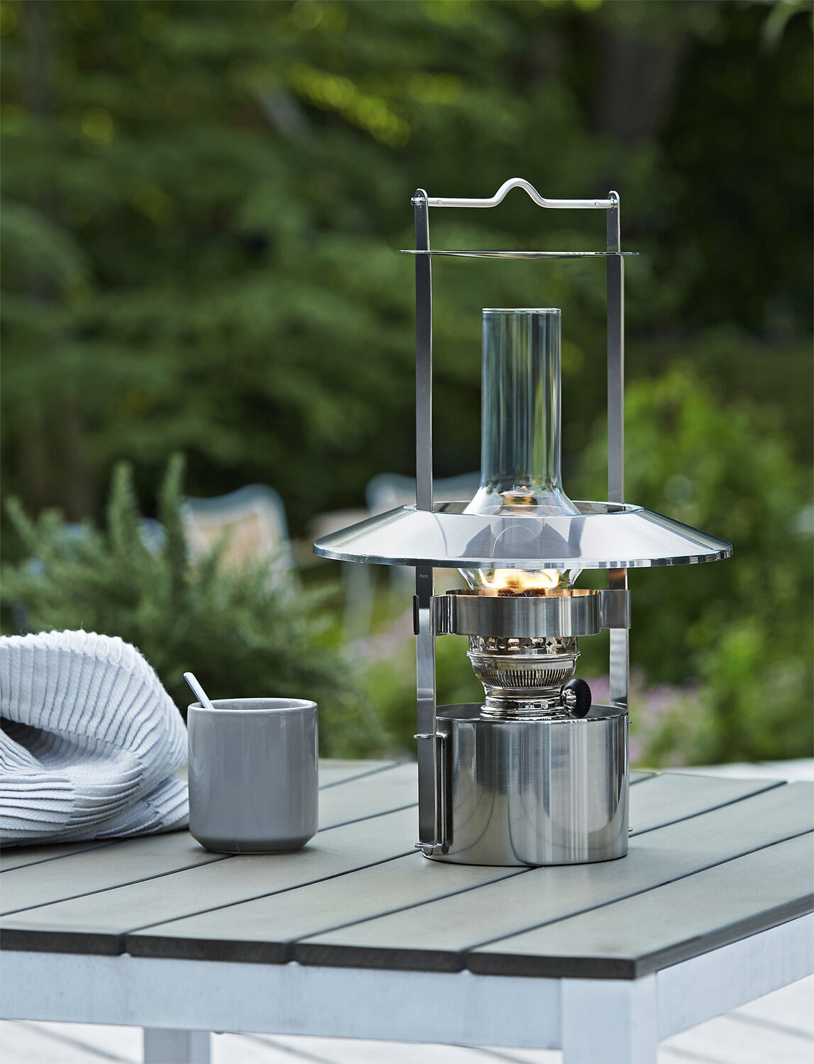 EM skibslampe H 43 cm steel