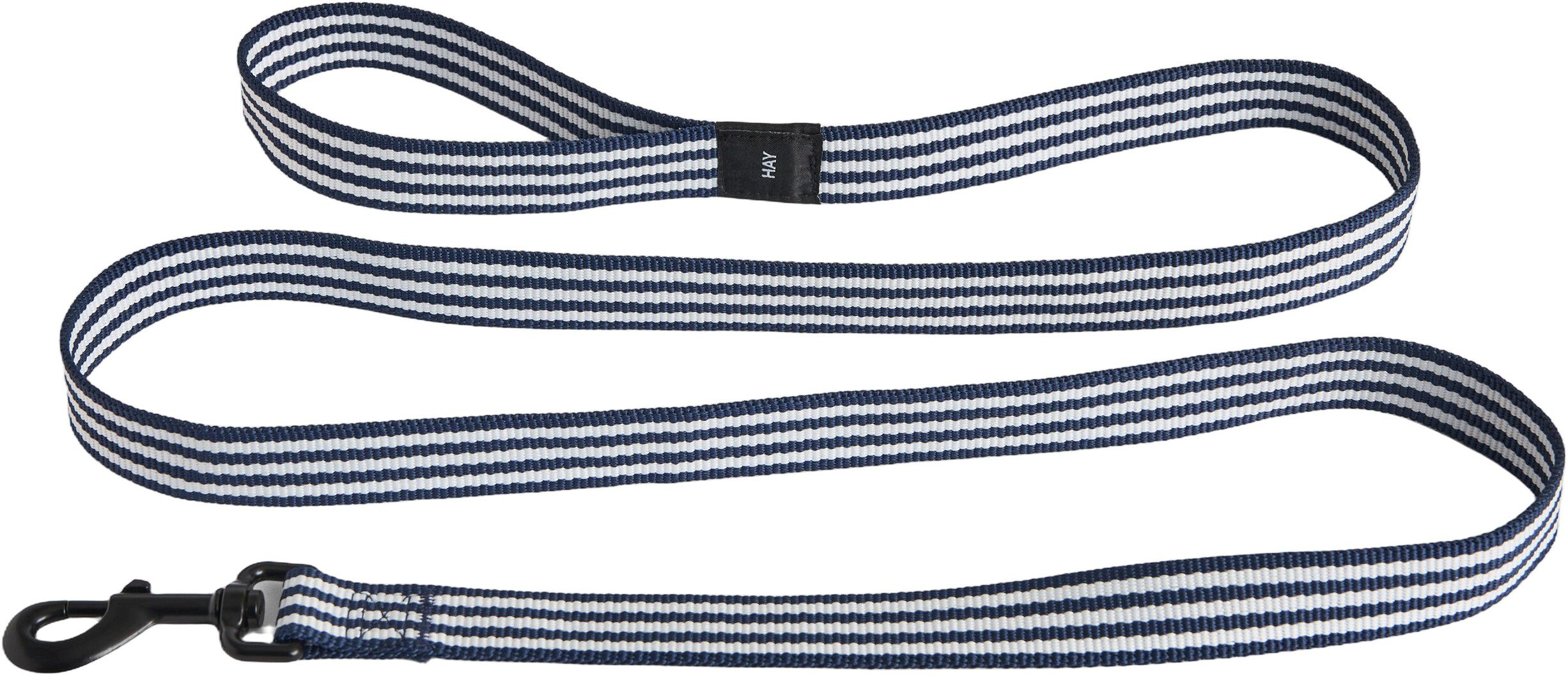 HAY Dogs Leash-Flat M/L-Blue and wh