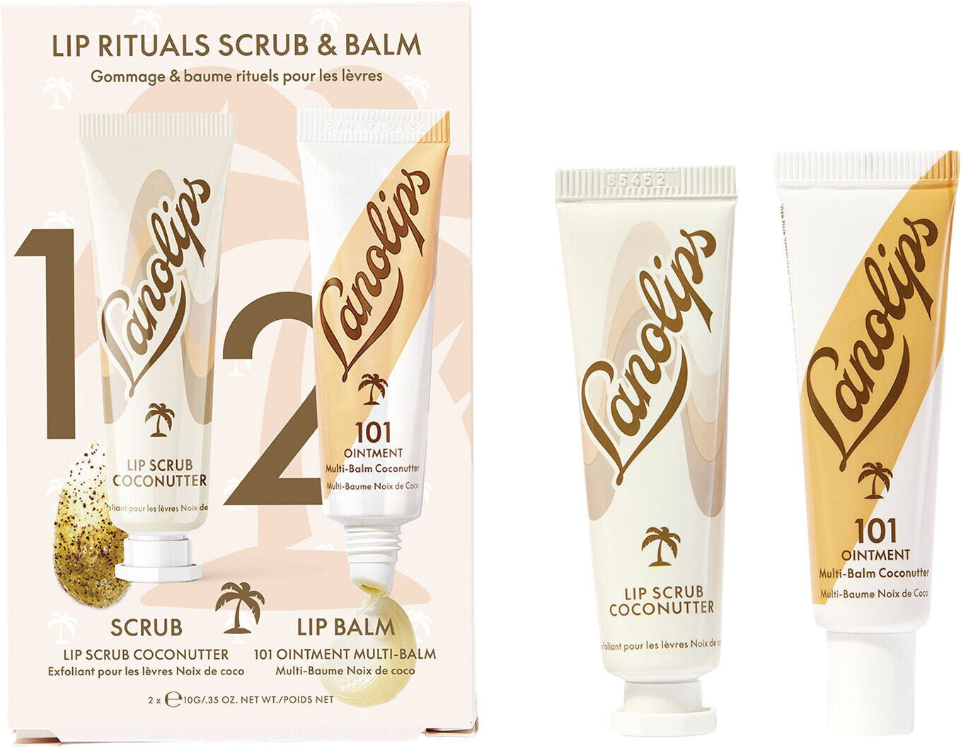 Lip Rituals Scrub & Balm Coconutter - L&aelig;bepleje