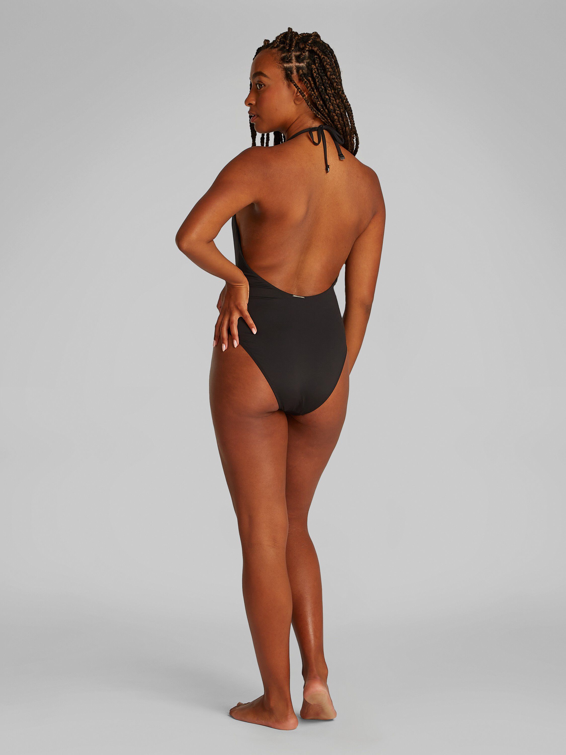 PLUNGE NECKLINE ONE PIECE