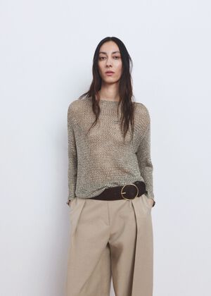 Lurex knitted sweater