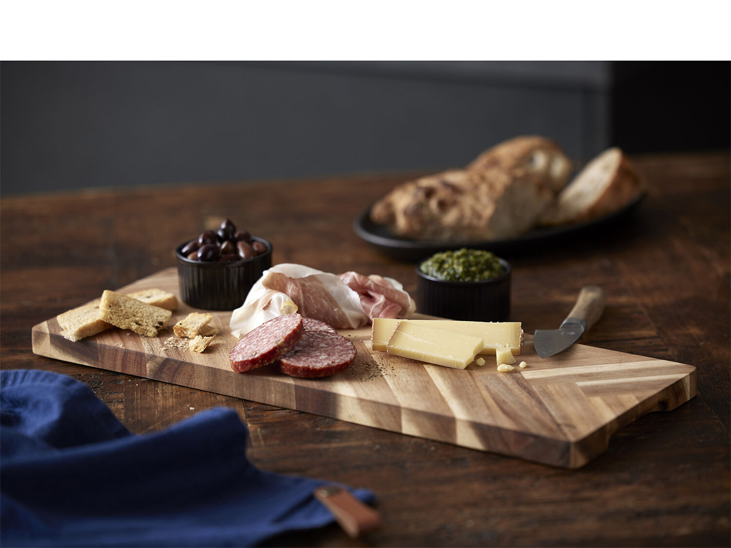 Serveringsbr&aelig;t Sildeben 45x16,5x1,9 cm Akacietr&aelig;