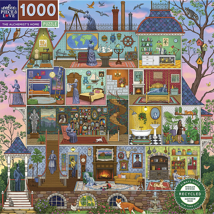 eeBoo - Puslespil 1000 brk - The Alchemist's Home