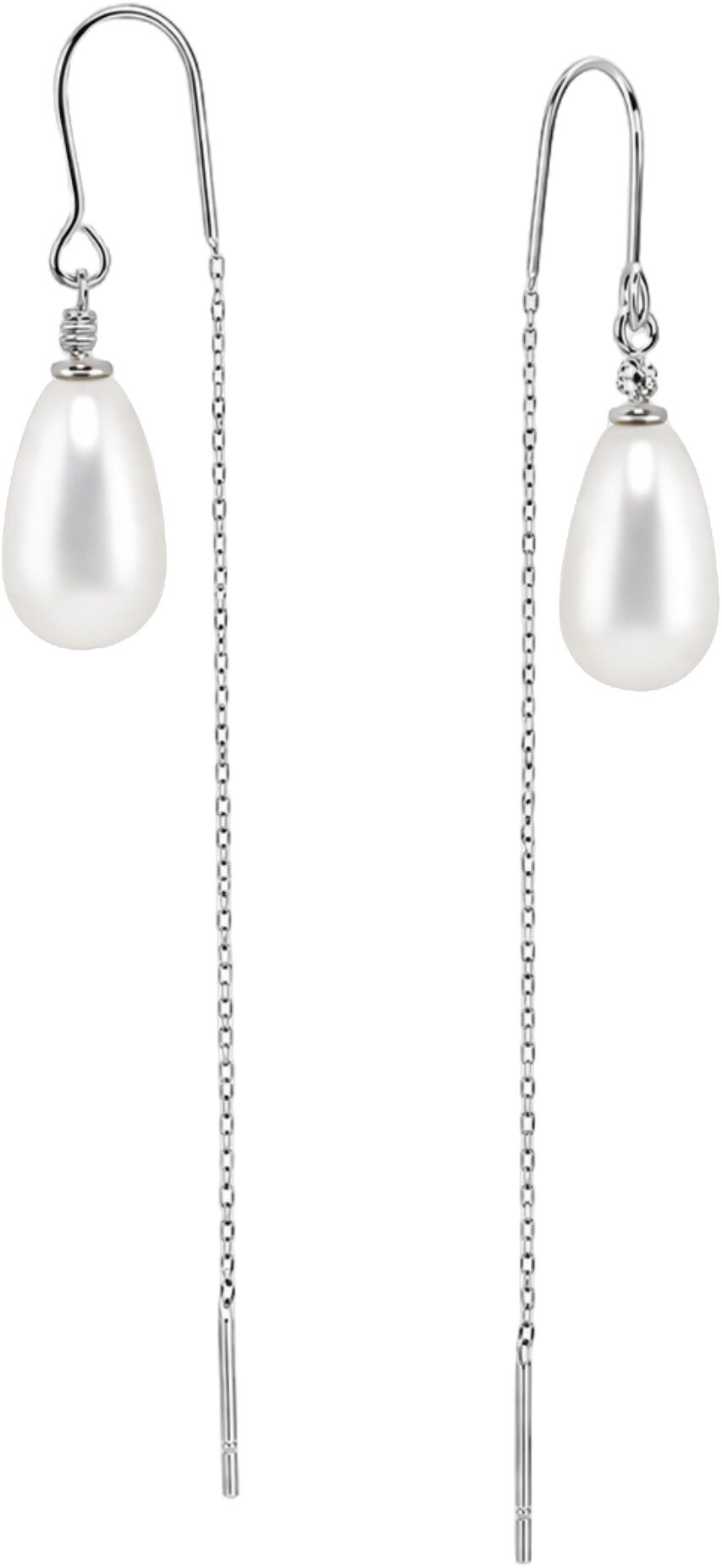 Shirley Pearl Earrings - Silver