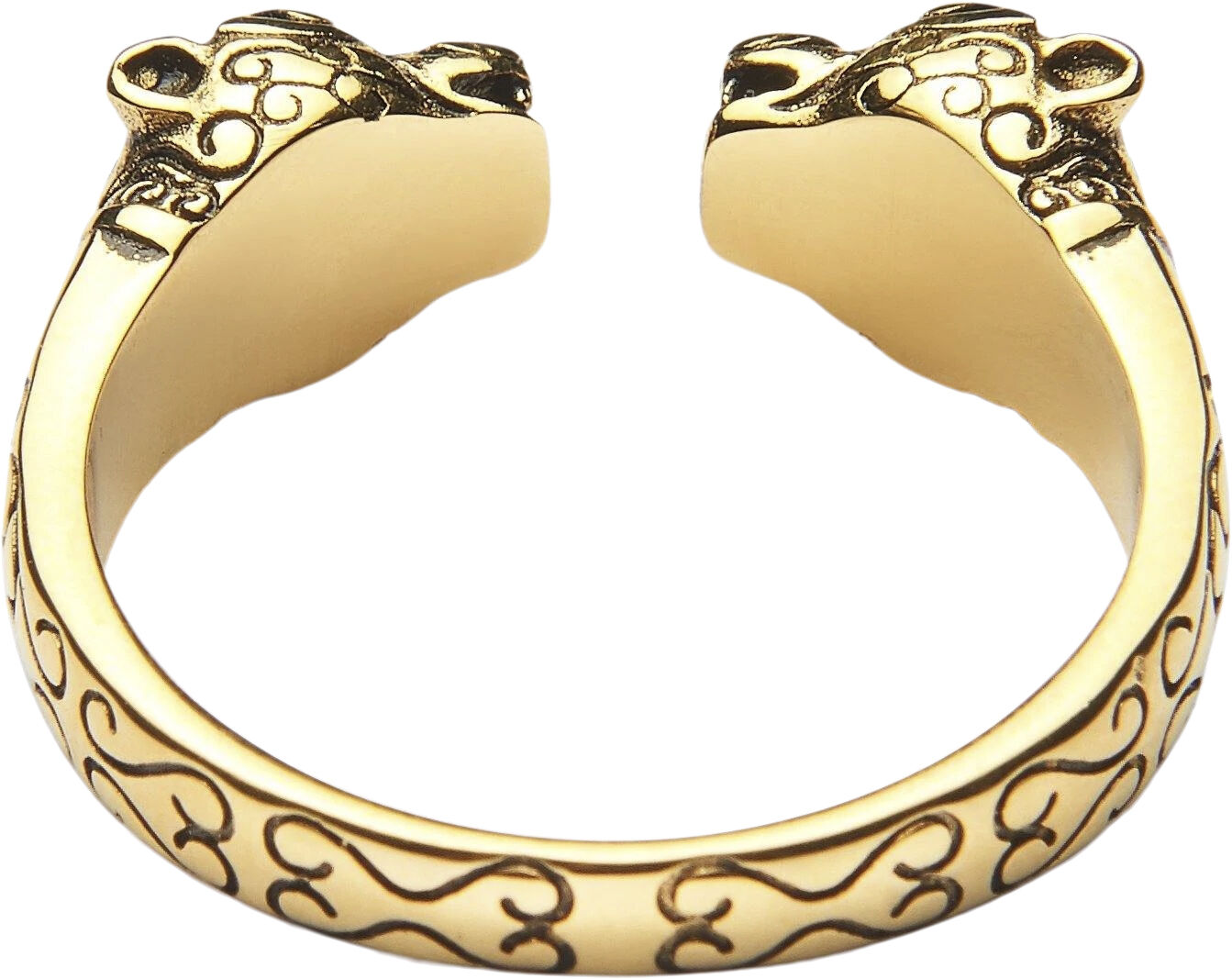 Men's Gold Plated Panther Ring