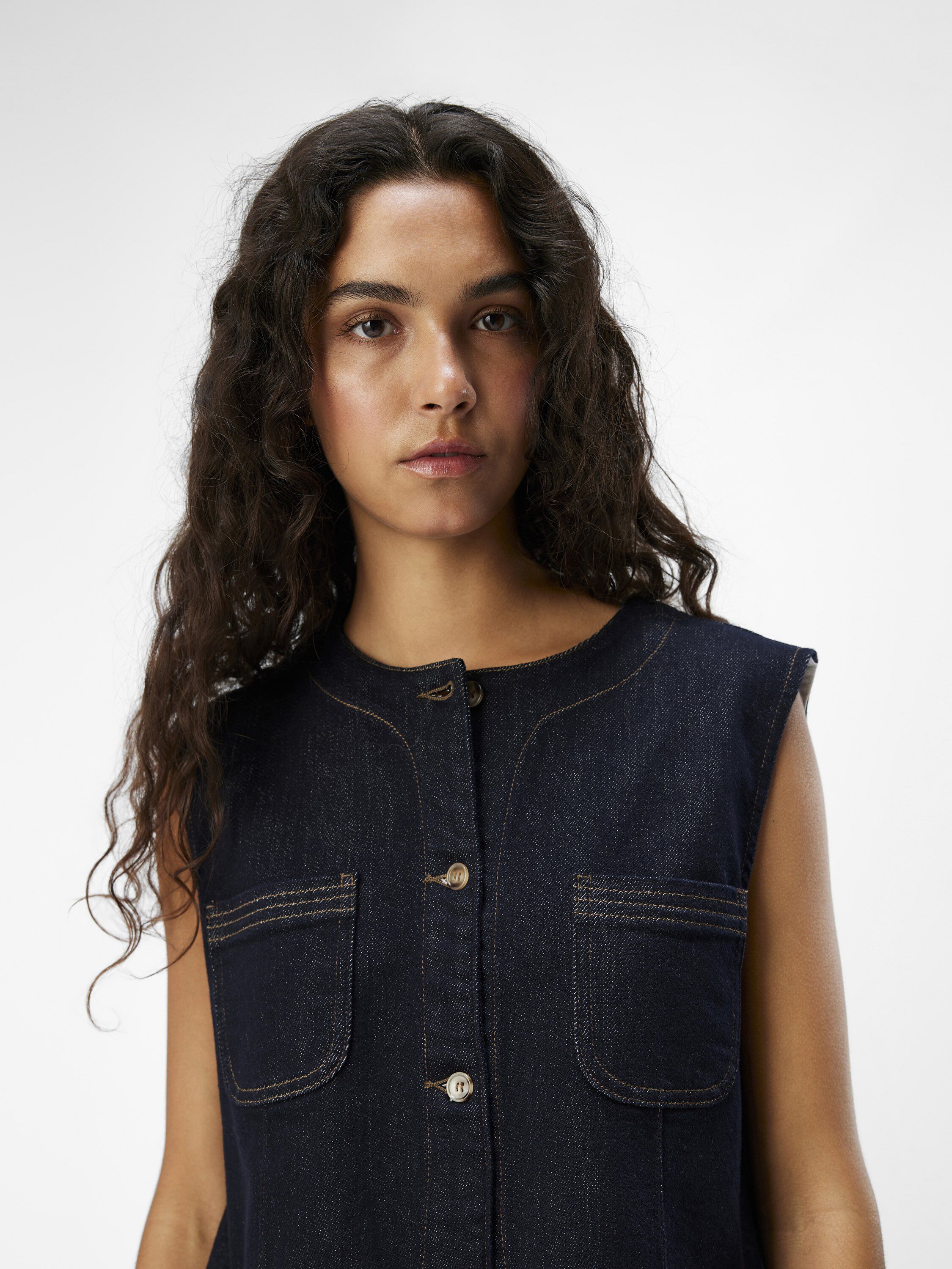 OBJCAMILLA DENIM WAISTCOAT 141 DIV
