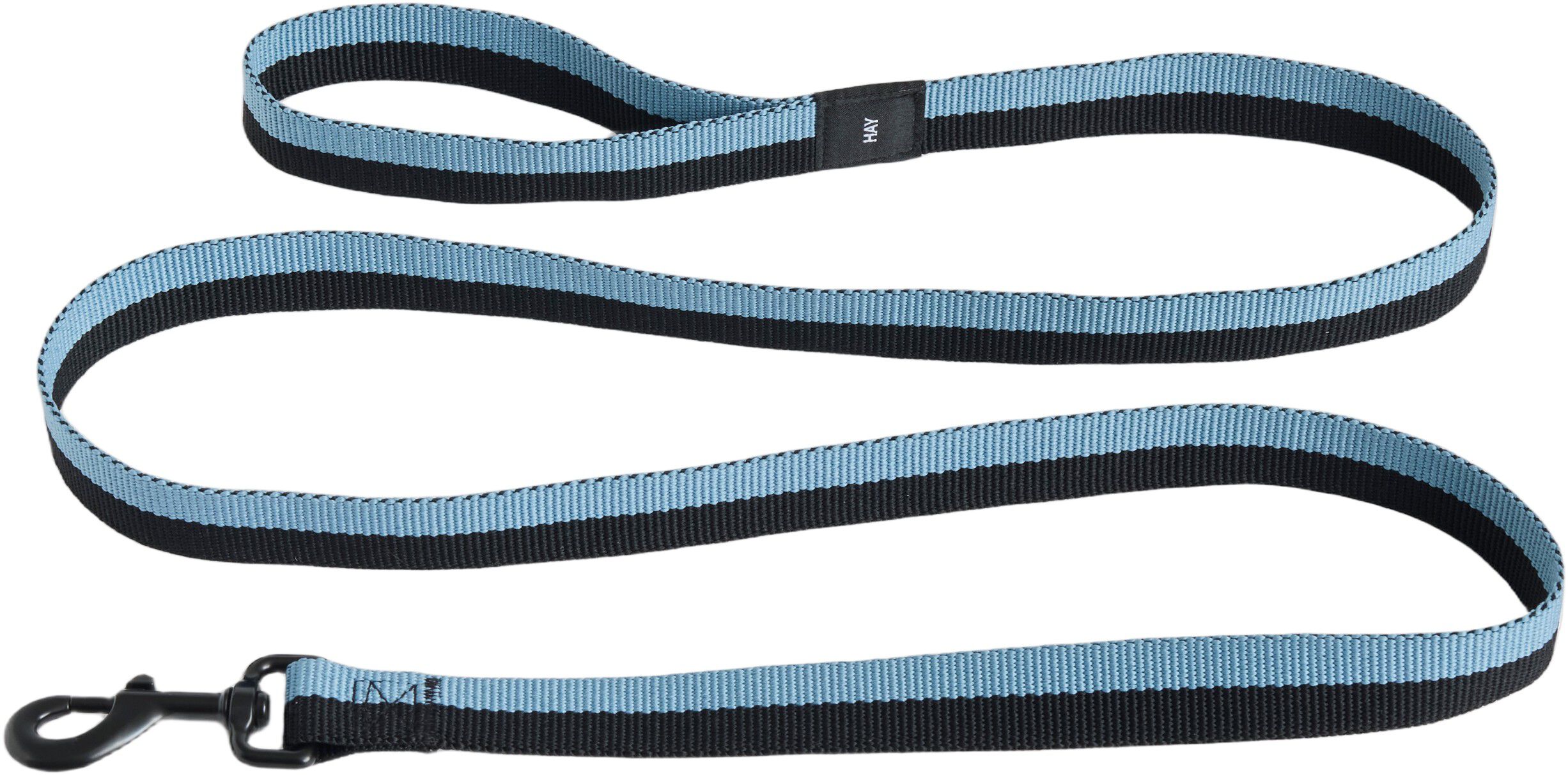 HAY Dogs Leash-Flat M/L-Blue, black