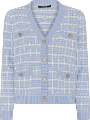 Cardigan_ Knit Check