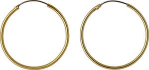 SANNE medium hoop earrings gold-plated
