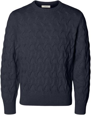 SLMCARLOS LS CABLE CREW NECK NOOS
