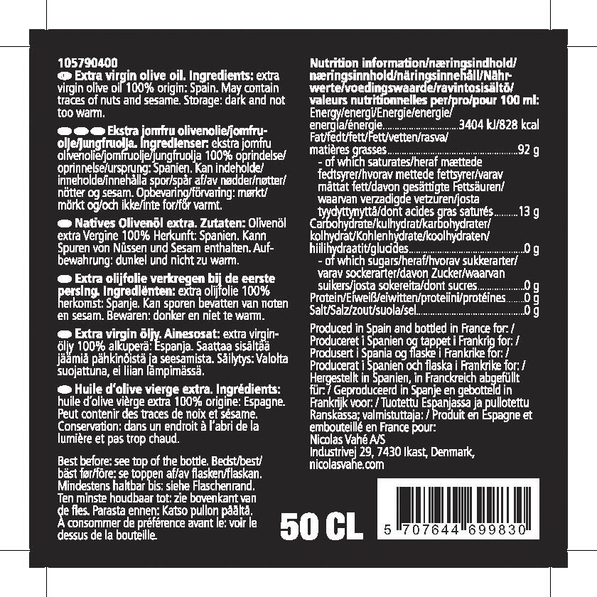 Ekstra jomfru olivenolie, 500 ml