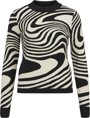 OBJRAY L/S KNIT PULLOVER AOP NOOS