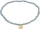 INDIE bracelet dusty blue, gold-plated