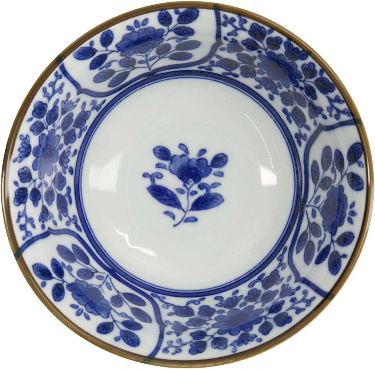 Mixed Bowls 15x6.8cm 500ml BL/WH HB-7111 6/48
