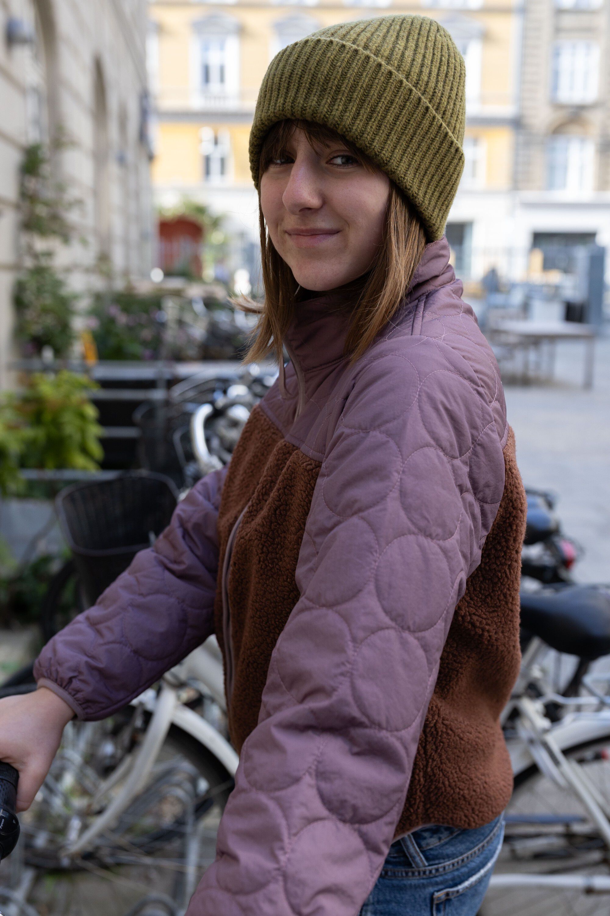 Danehazel Fleece Zip-Up Mauve/Dark Wine