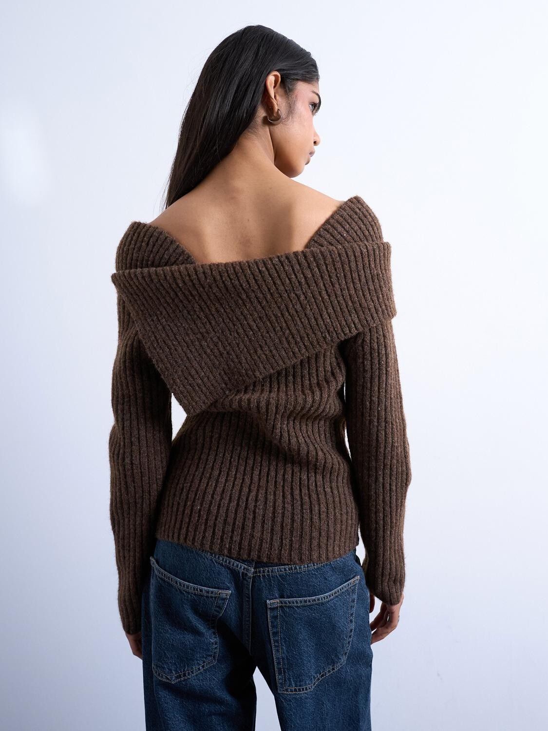 TSJULIE OFF SHOULDER KNIT TOP