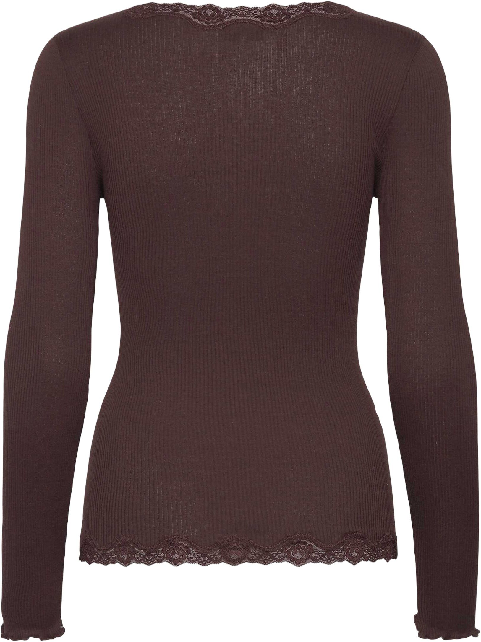 RWBabette Silk LS V-neck Lace Cardigan