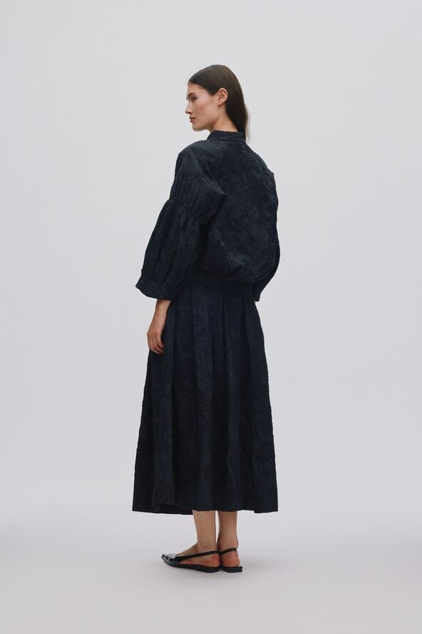 Clipped jacquard shirt jacket - Can