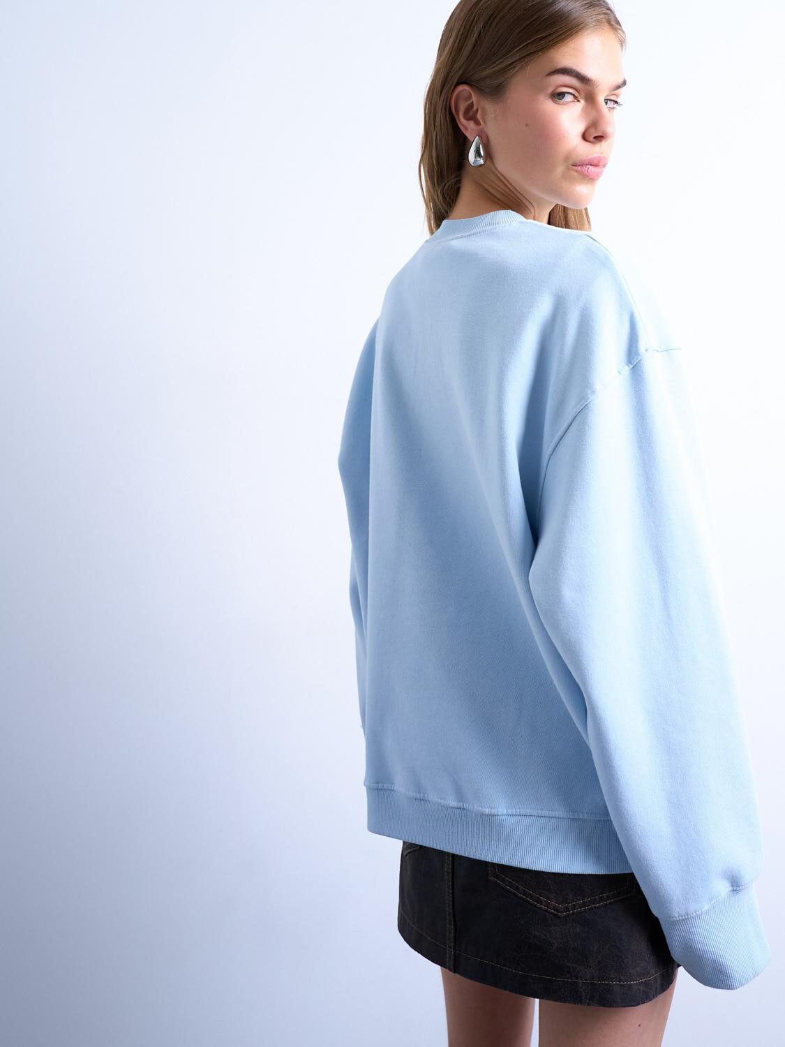 TSGABY GRAPHIC FLEUR OVERSIZED SWEA