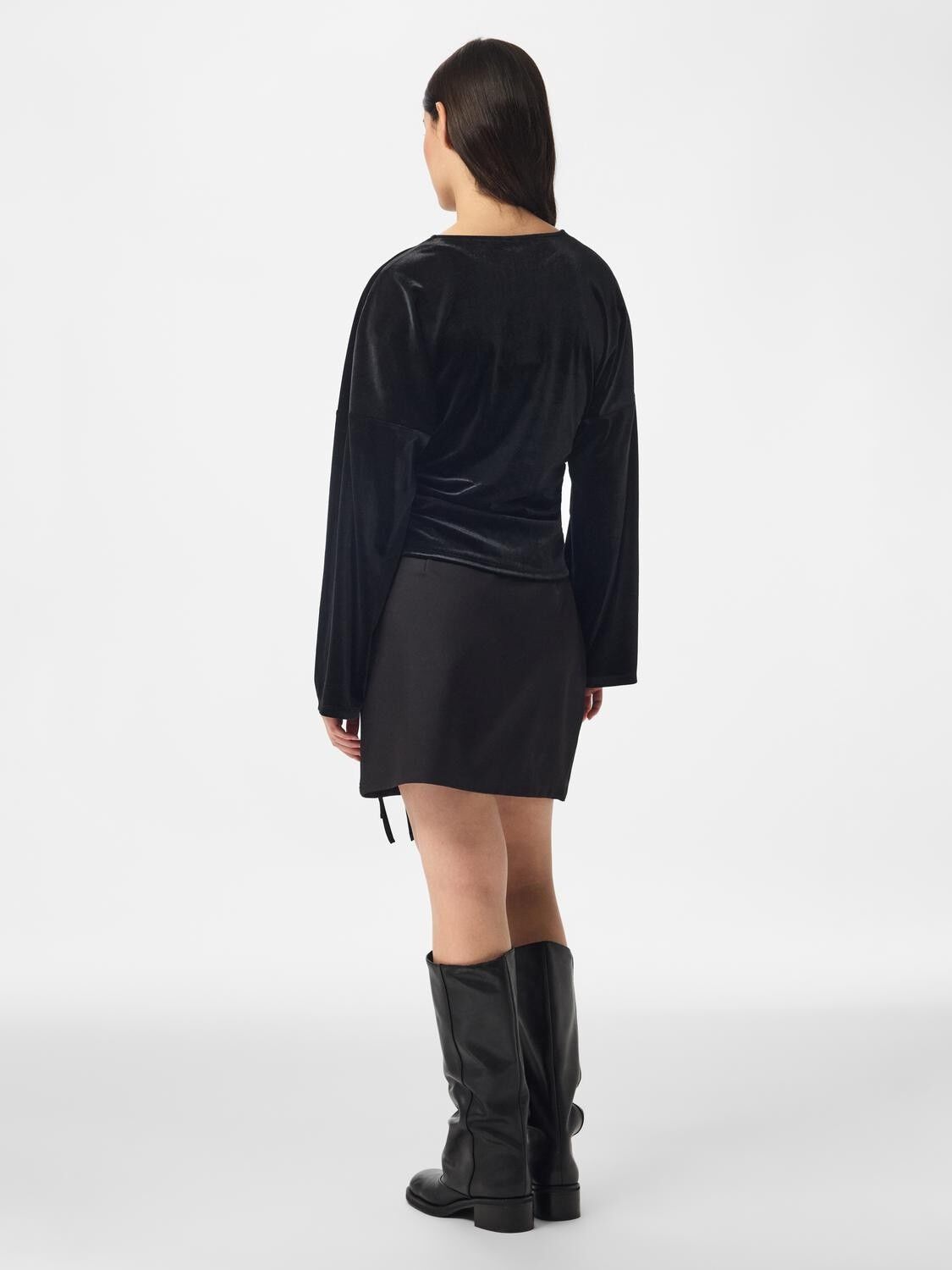 Pcalli Ls Velvet Top Dm