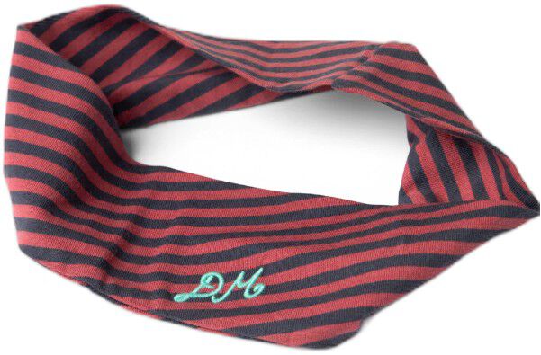 JERSEY HEADBAND - RED STRIPE