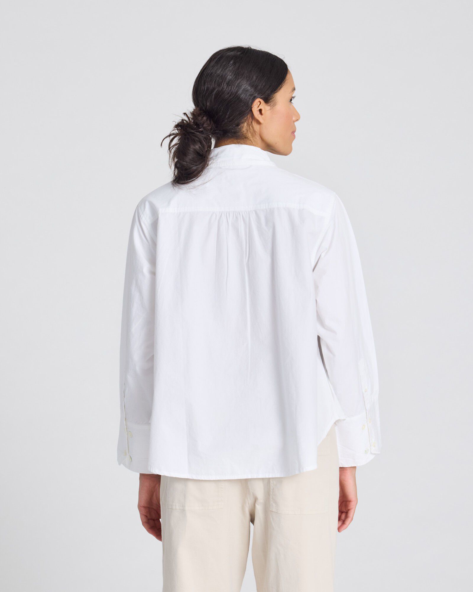 Flora Shirt Poplin Gots 243975