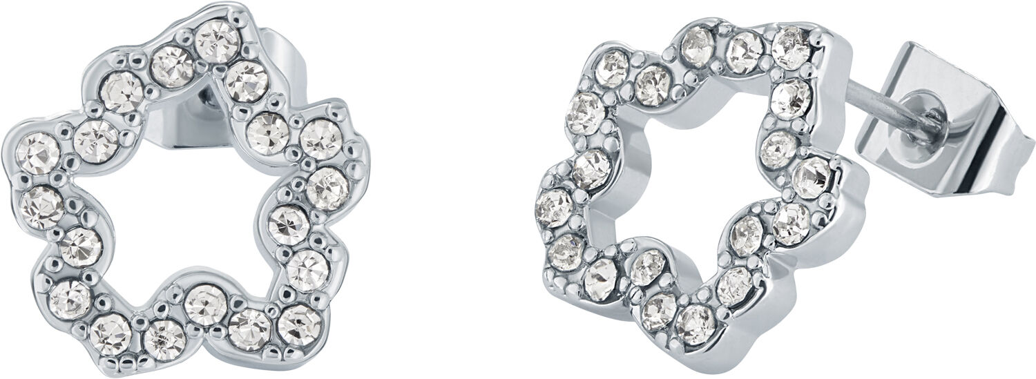 CARLIYY Crystal Magnolia Stud Earri