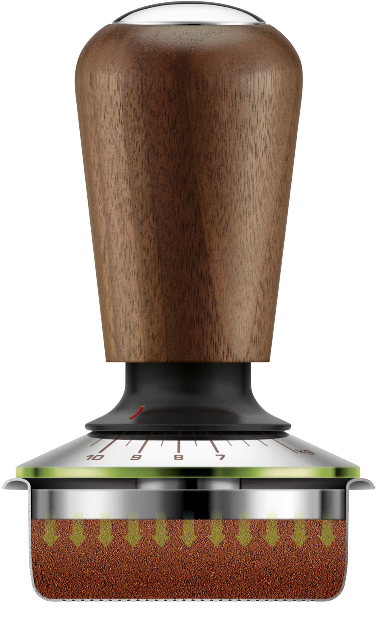 Sage SEA302WLW Force Gauge Tamper 58mm Walnut