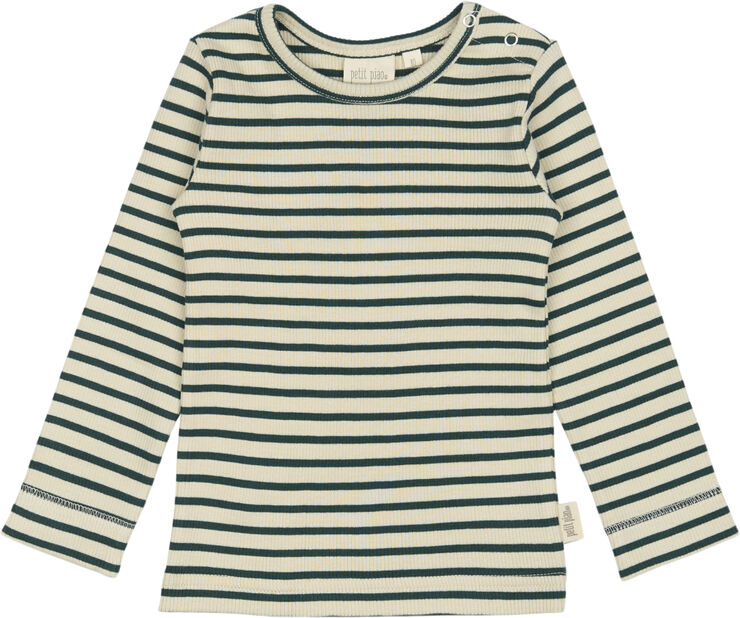 T-shirt L/S Modal Striped