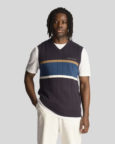 Volley Stripe Knitted Vest