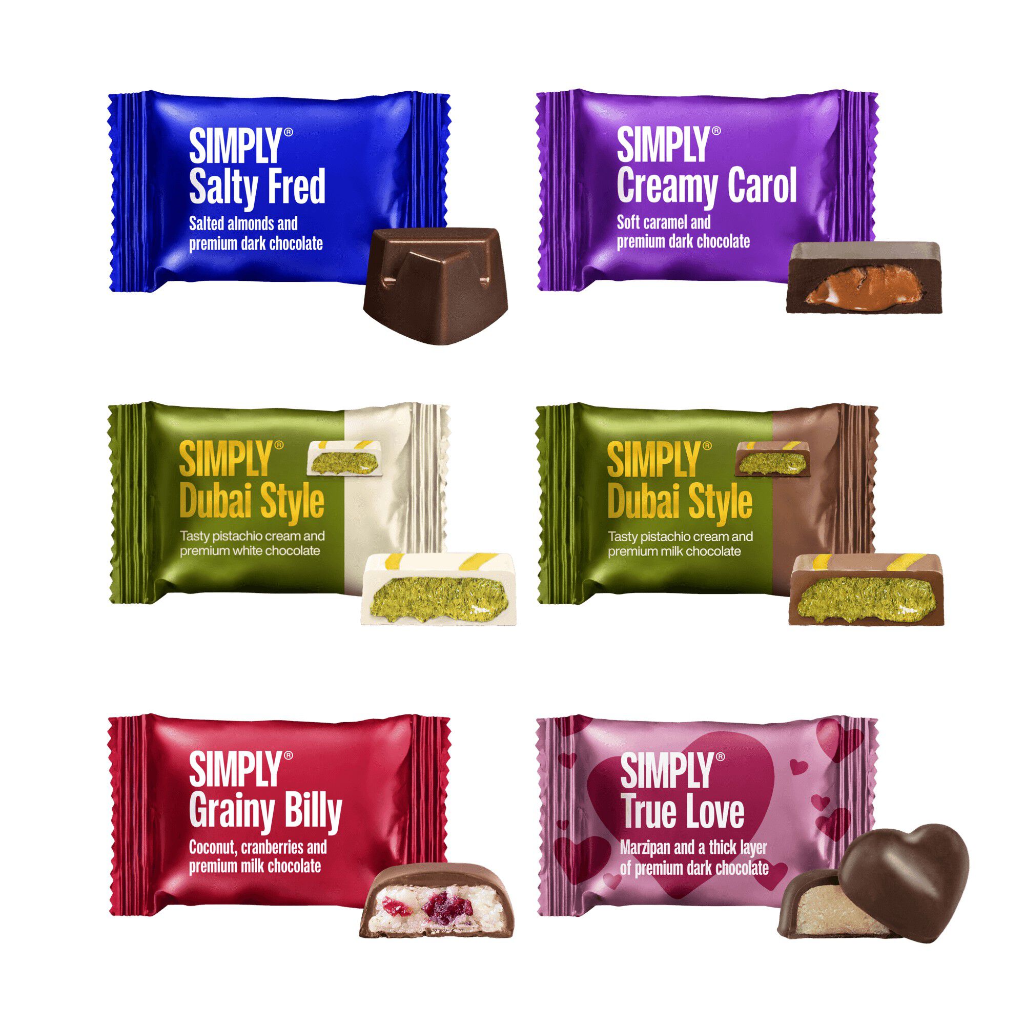 Simply&reg; SIMPLY THE BEST chokolade&aelig;ske (200g)