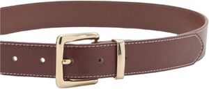 Stitched belt with square buckle