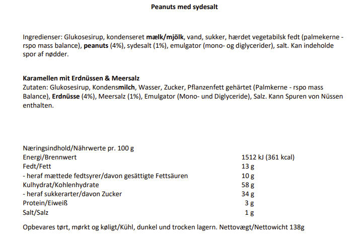 Peanuts med sydesalt elegance