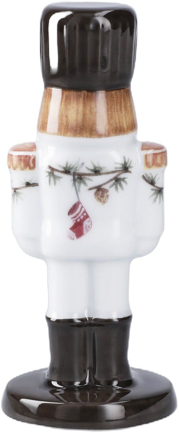 Hammersh&oslash;i Christmas N&oslash;ddekn&aelig;kker H12 cm hvid m. deko