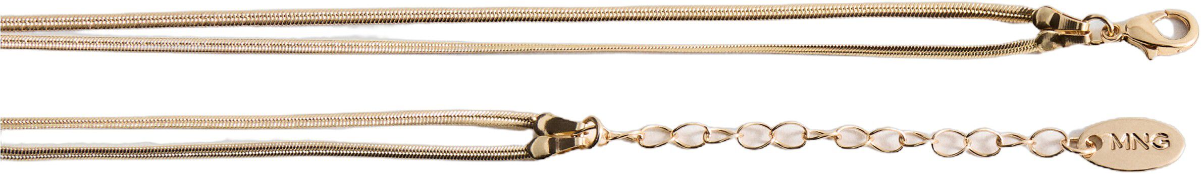 Double crystal necklace