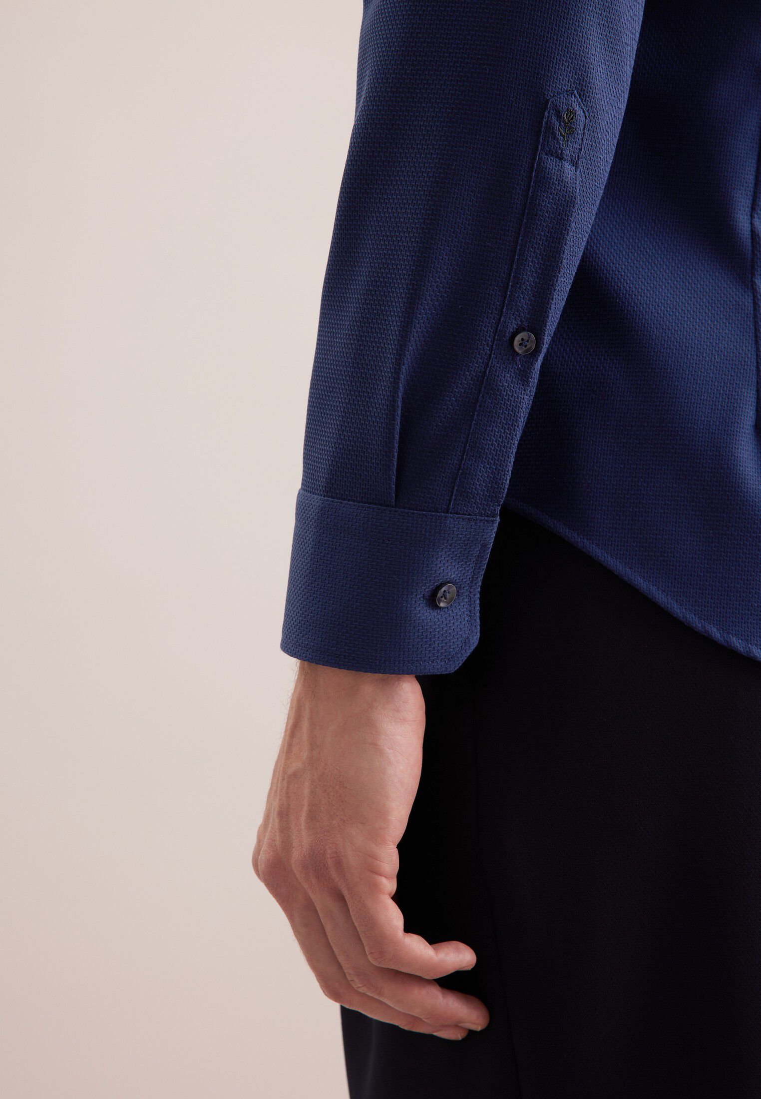 Business shirt Slim 1/1 Kent-Collar Structure