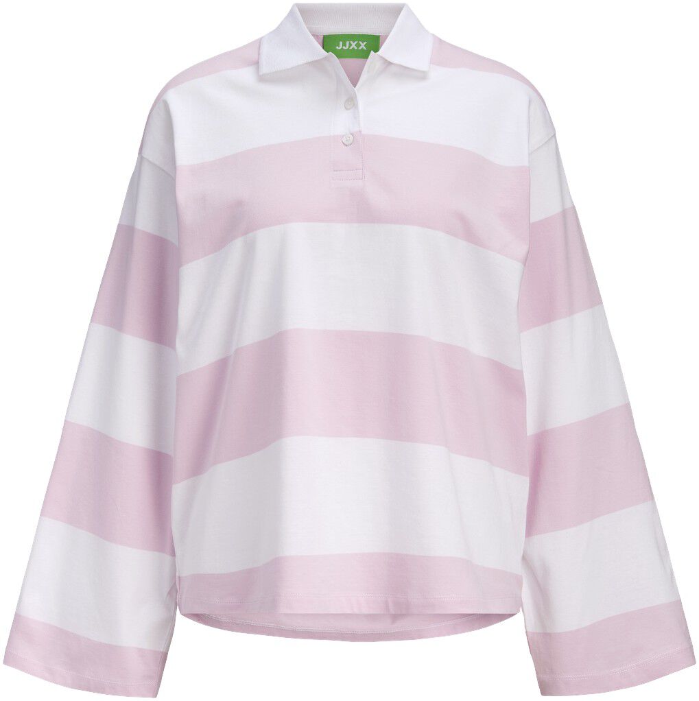 JXVILMA LS STRIPE POLO JRS