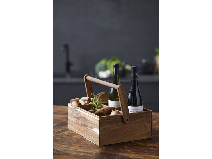 Multikasse 36 x27x28 cm Akacietræ