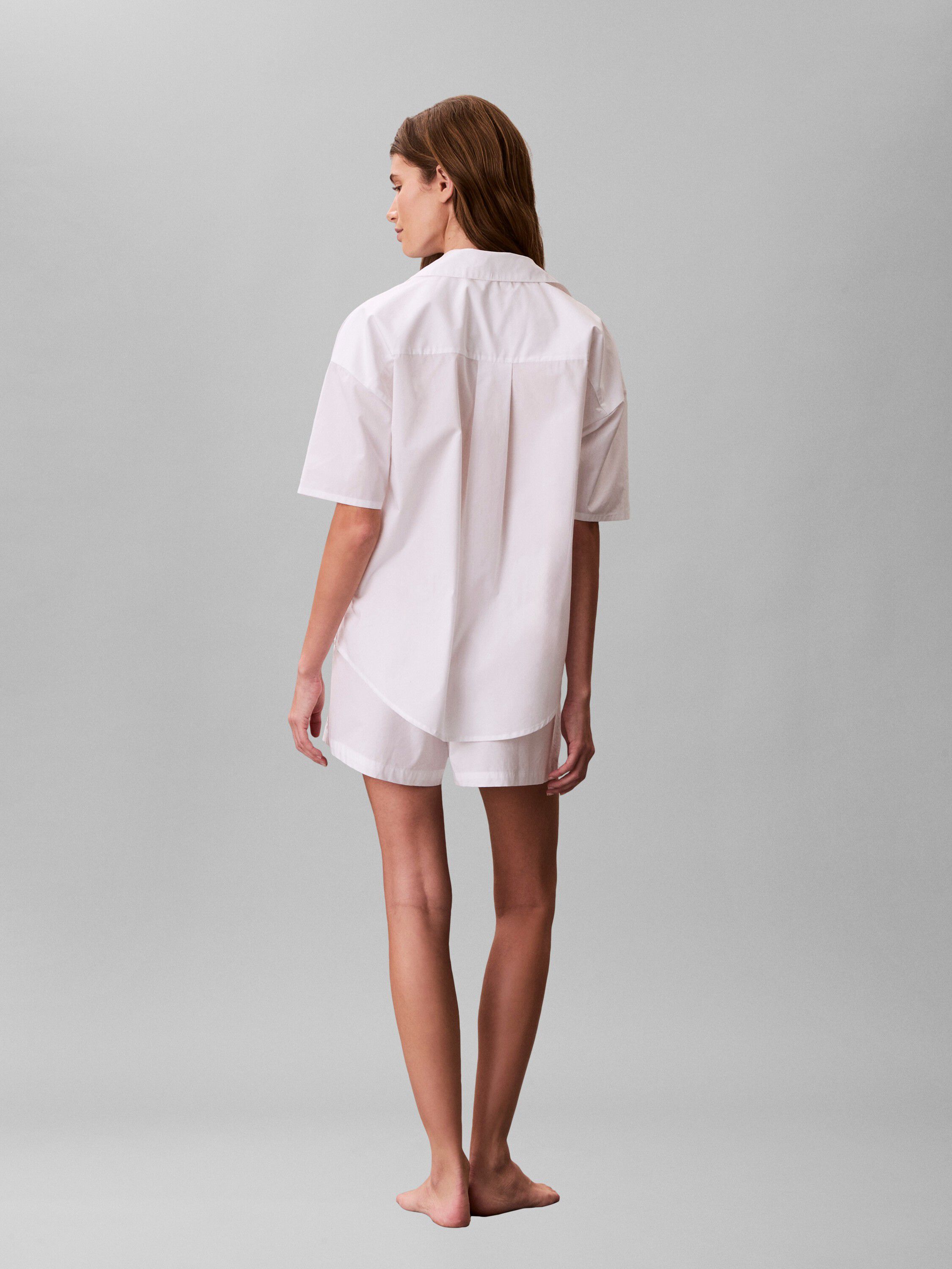 Logo Patch Poplin Shorts