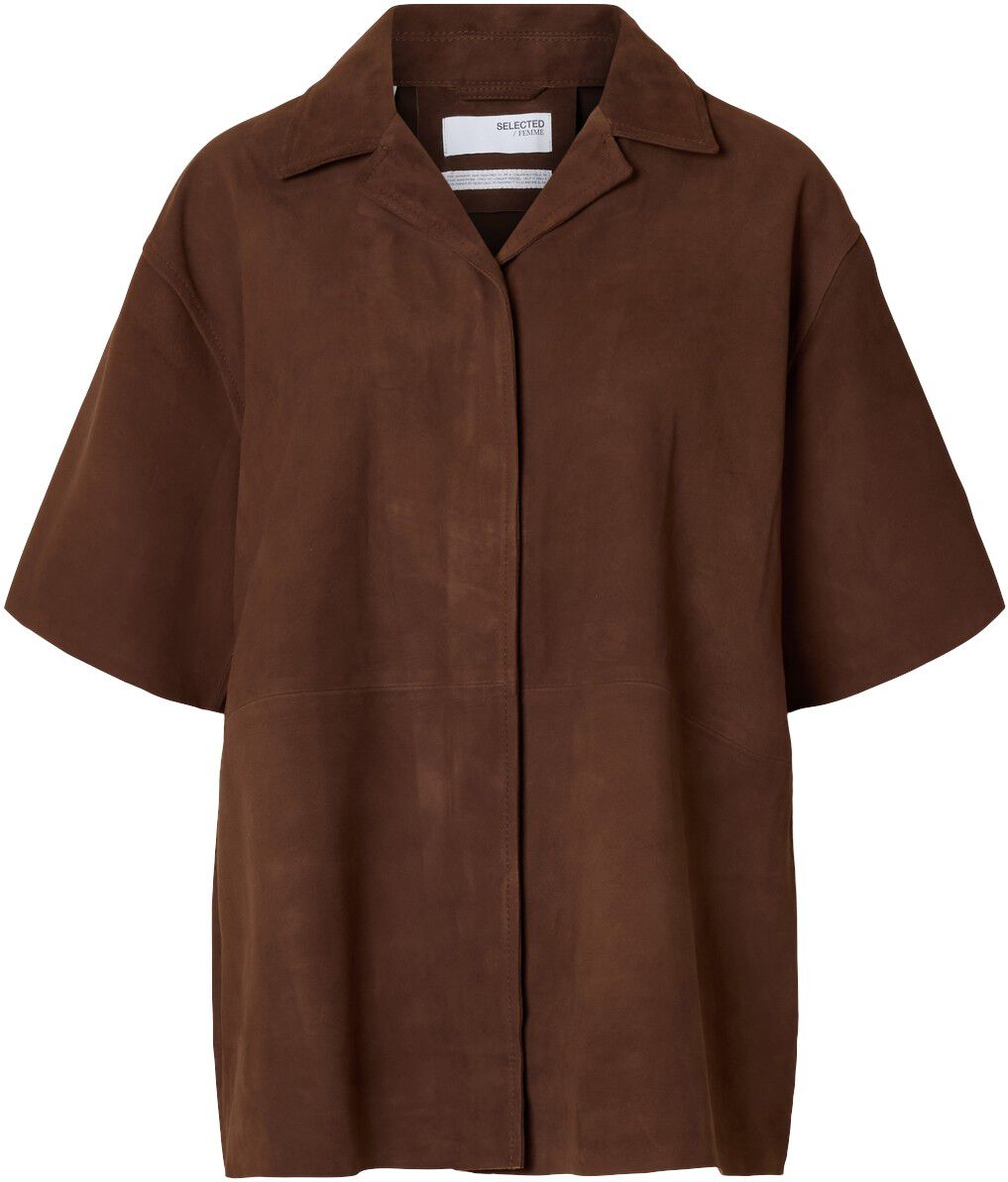 SLFSOPHIE SUEDE 2/4 SHIRT